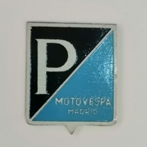 Chapa emblema Moto Vespa Madrid.