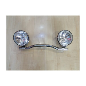 Faros delanteros cromados con barra sujeción