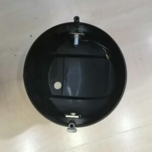 Carcasa faro redonda moto clásica.