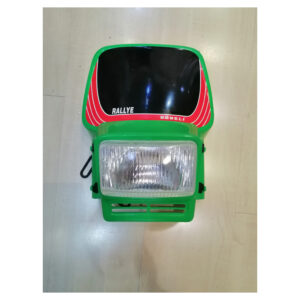 Portafaro verde para Puch Cobra y motos clásicas.