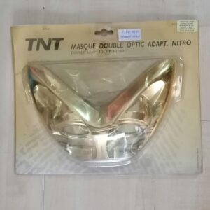 Máscara doble óptica tuning  cromada para Yamaha Aerox y MBK Nitro.
