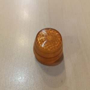 Cristal piloto Gemo amarillo para moto clásica.