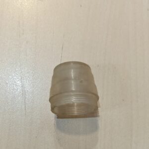 Cristal piloto Gemo blanco con rosca para moto clásica.